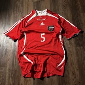 Adidas NOKC Football‎ Club Soccer Jersey Red Number 5 Mens Size S